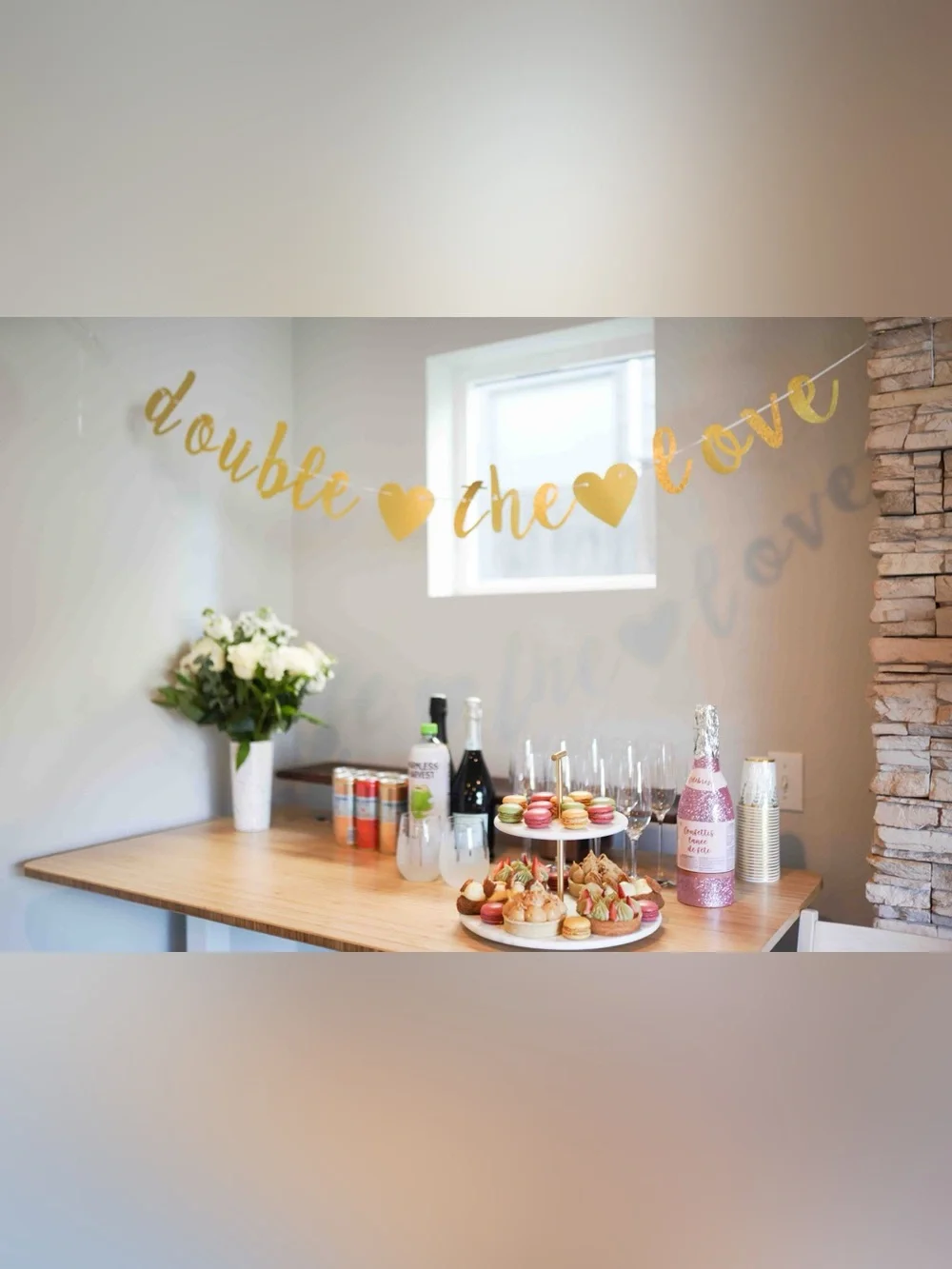 Twins Baby Shower Decoration Bundle – Backdrop, Sash, Props & Games